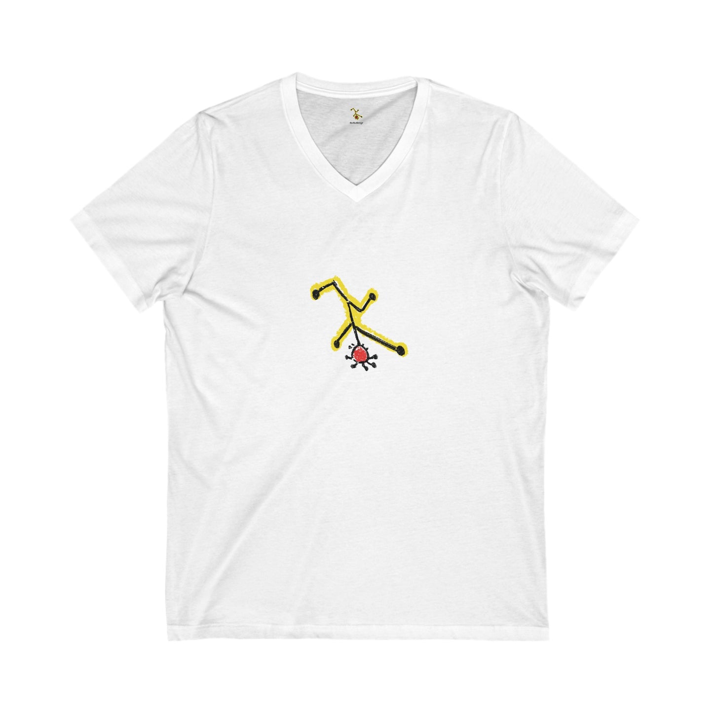Unisex Jersey Short Sleeve V-Neck Tee